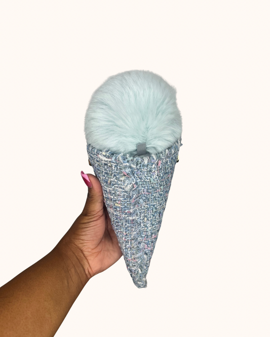 Denim Ice Cream Cone Purse